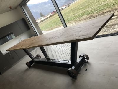 Vitage Tisch Metall-Holz (4).jpg